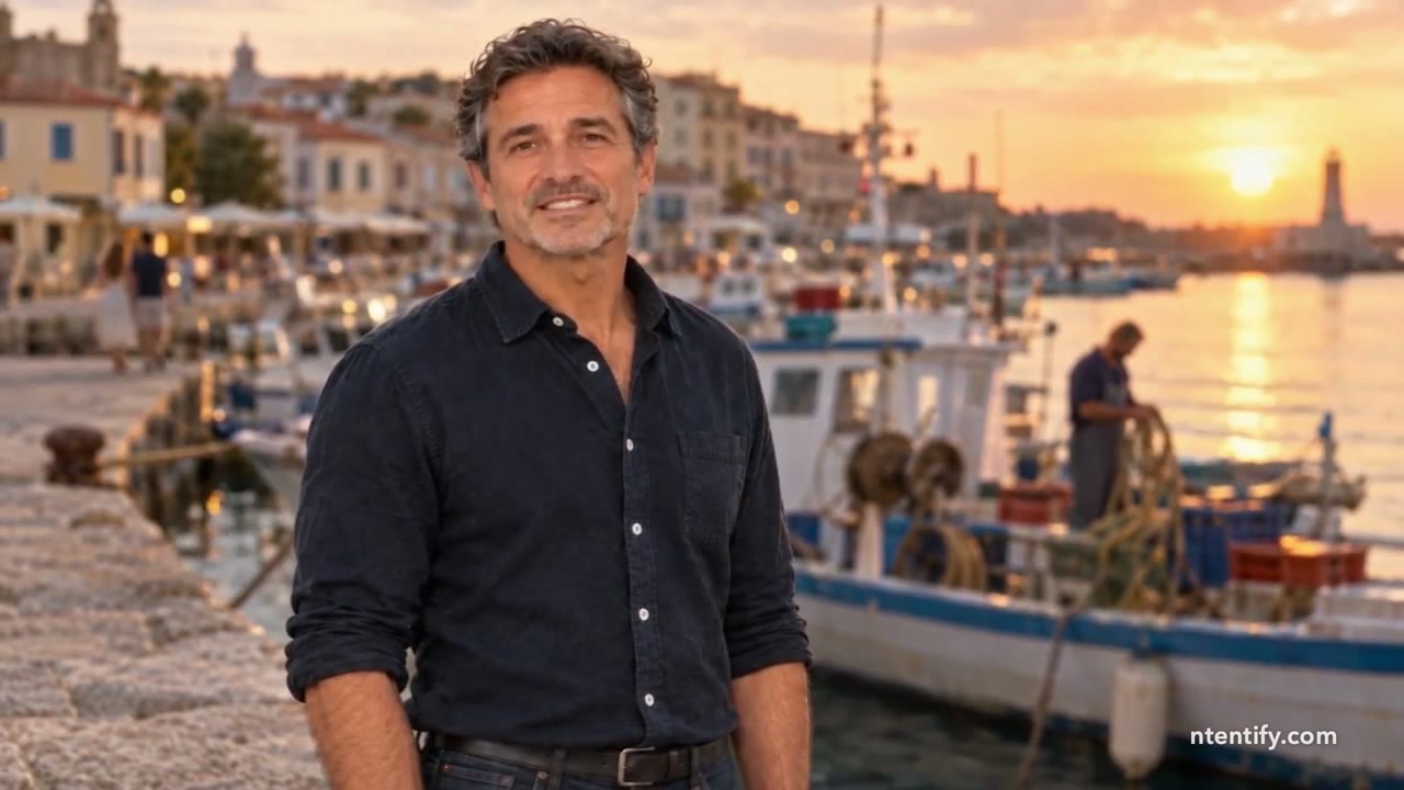 Watch The Host explainer above: the host at a harbor at sunset